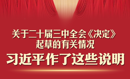 一圖速讀！習(xí)近平關(guān)于二十屆三中全會(huì)《決定》的說明