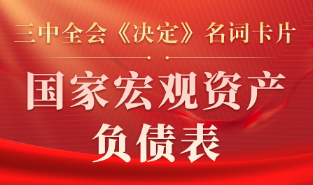 三中全會(huì)《決定》名詞卡片天天學(xué)：國(guó)家宏觀資產(chǎn)負(fù)債表
