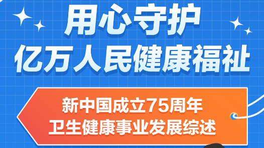 數(shù)說中國·75載輝煌成就丨用心守護(hù)億萬人民健康福祉——新中國成立75周年衛(wèi)生健康事業(yè)發(fā)展綜述