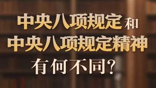 中央八項(xiàng)規(guī)定和中央八項(xiàng)規(guī)定精神有何不同？