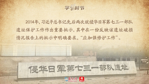 學(xué)習(xí)時(shí)節(jié)｜銘記歷史啟示，總書記關(guān)心抗戰(zhàn)遺址保護(hù)