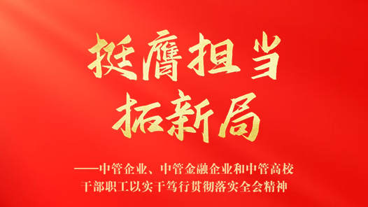 挺膺擔(dān)當(dāng)拓新局——中管企業(yè)、中管金融企業(yè)和中管高校干部職工以實(shí)干篤行貫徹落實(shí)全會(huì)精神