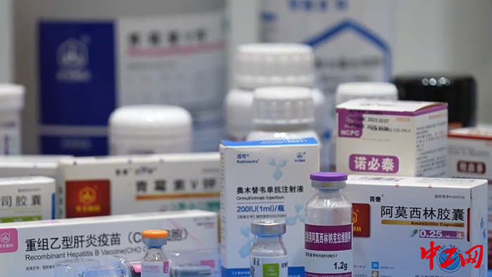 圖為華北制藥的部分藥品展示。中工網(wǎng)記者趙海山-攝
