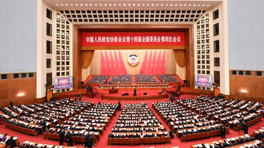 全國政協(xié)十四屆四次會議舉行第二次全體會議（組圖）